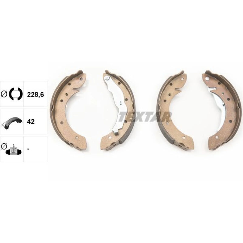 Textar Brake Shoe Set Axle Kit 91044000