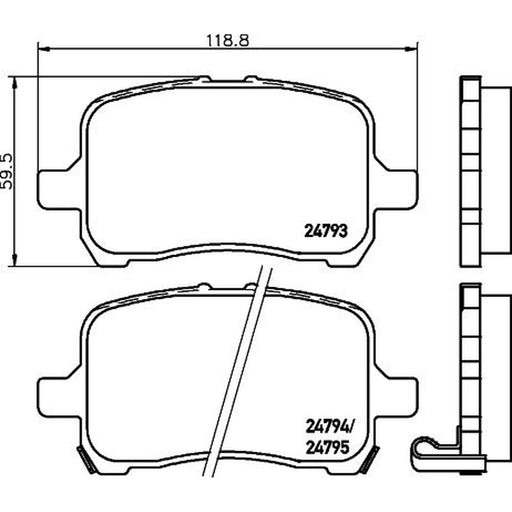 Mintex Front Brake Pad Set MDB2293