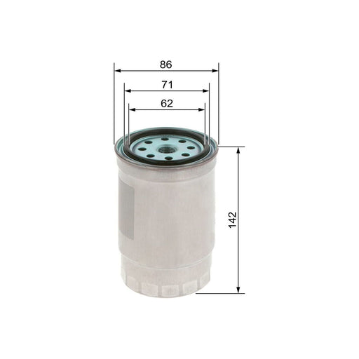 Genuine Bosch Car Fuel Filter N4511 Fits Kia Sportage Crdi - 1.7 - 10-15 1457434 Bosch  - Town Parts