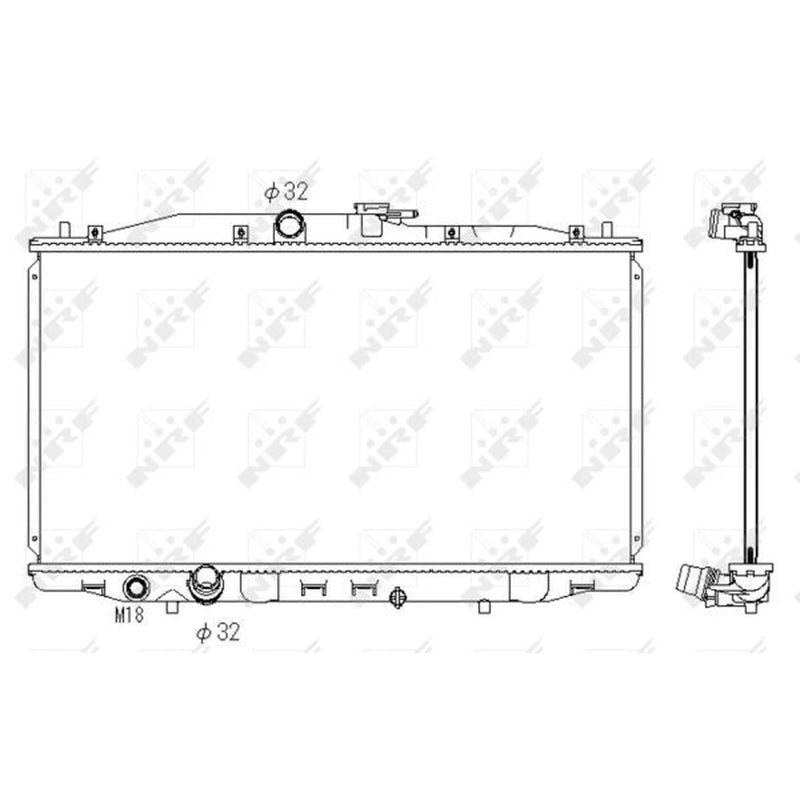 NRF Engine Radiator 53392