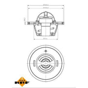 NRF Thermostat,Coolant 725183