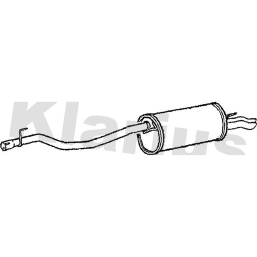 Klarius Box With Tail Pipe Rear VW496G
