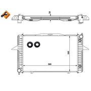 NRF Engine Radiator 58343
