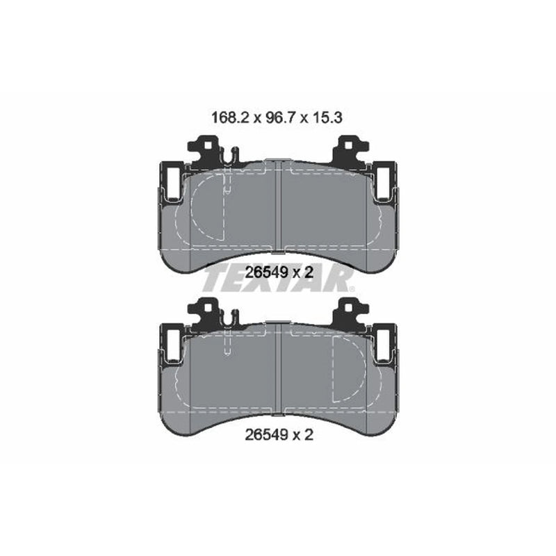 Textar Front Brake Pad Set 2654901