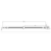 Juratek Brake Hydraulic Hose Line Front JBH1309