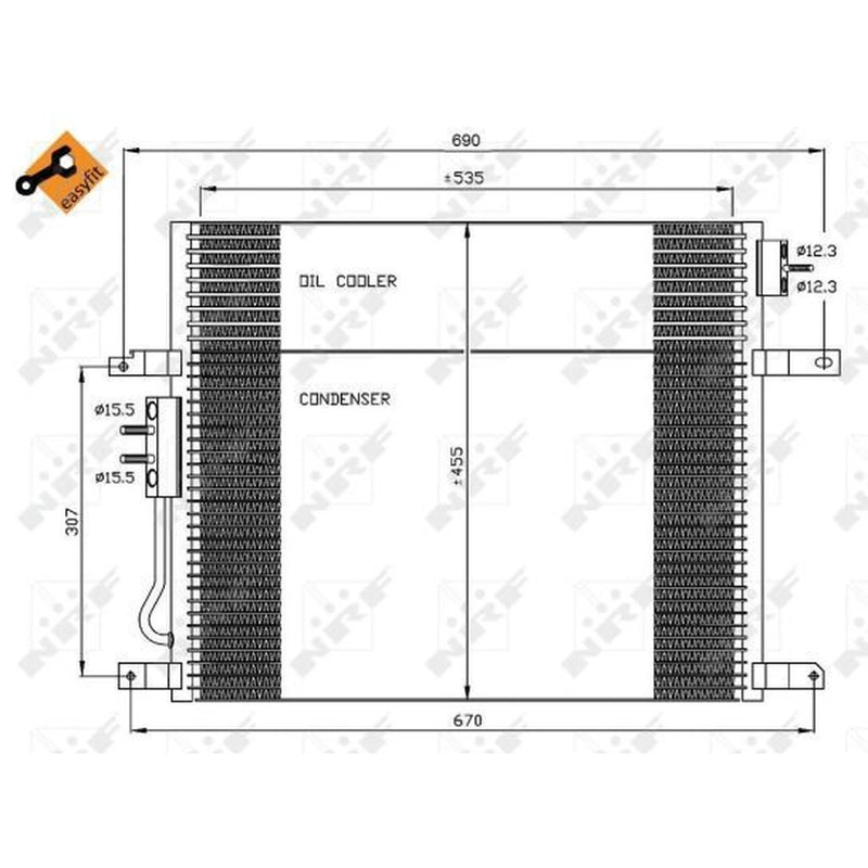 NRF Air Conditioning Condenser 35577