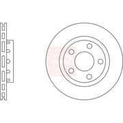 Apec 2 x Vented Rear Brake Discs DSK2293