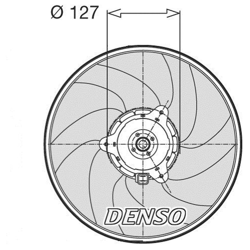 Denso Engine Cooling Fan DER21003