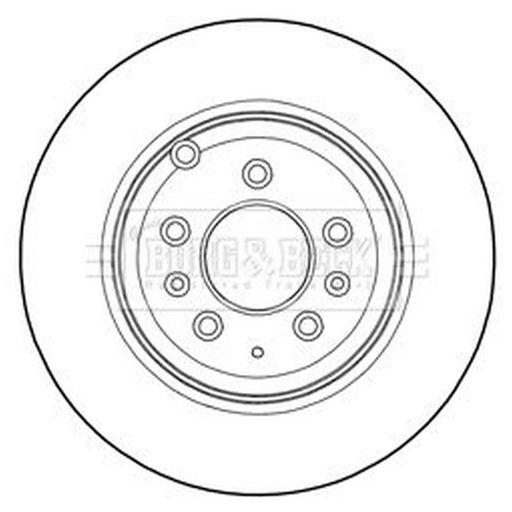 Borg & Beck 2 x Vented Rear Brake Discs BBD5276