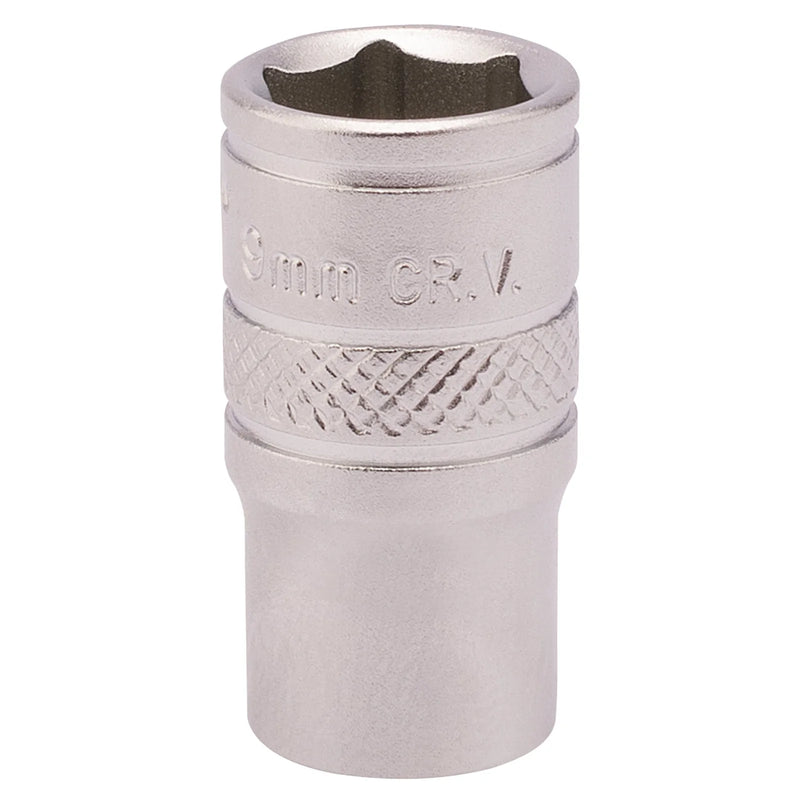 Draper Expert Socket, 1/4" Sq. Dr., Chrome Vanadium Steel