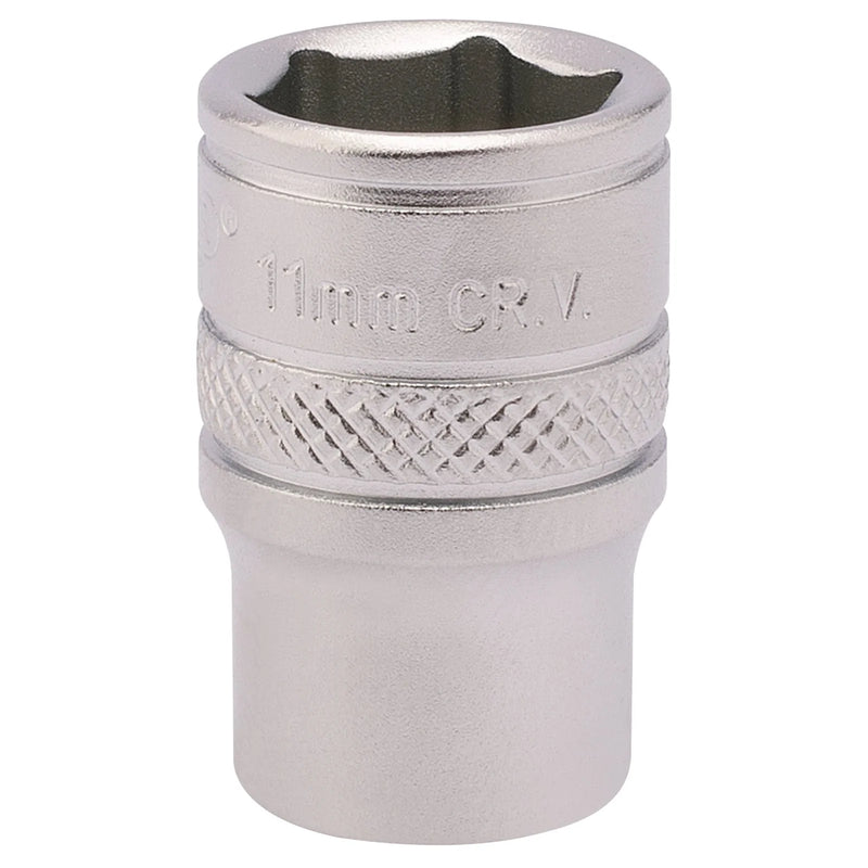 Draper Expert Socket, 1/4" Sq. Dr., Chrome Vanadium Steel