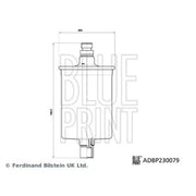 Blue Print Fuel Filter Element ADBP230079