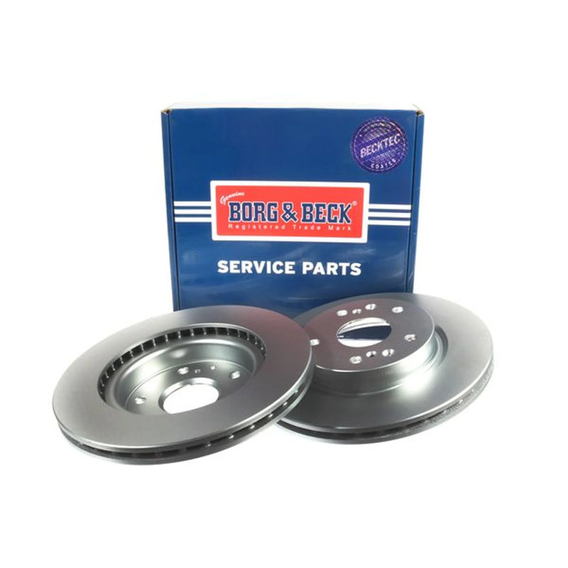 Borg & Beck 2 x Vented Front Brake Discs BBD5400