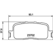 Mintex Rear Brake Pad Set MDB3905