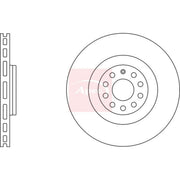Apec 2 x Vented Front Brake Discs DSK2473