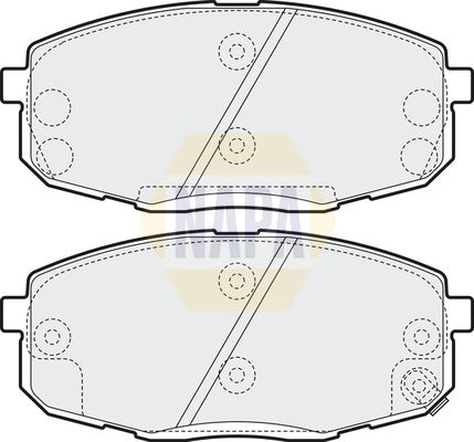 NAPA Front Vented & Rear Vented Brake Discs & Pads fits HYUNDAI KIA