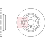 Apec 2 x Vented Rear Brake Discs DSK2407