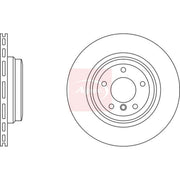 Apec 2 x Vented Rear Brake Discs DSK2407