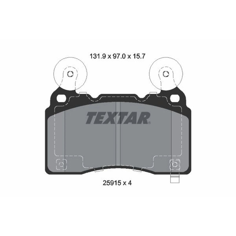 Textar Front Brake Pad Set 2591501