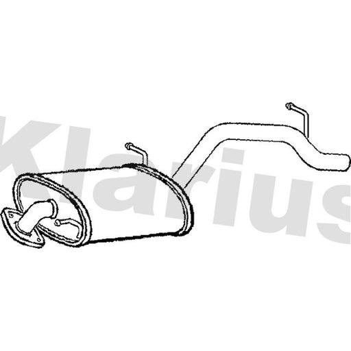 Klarius Box With Tail Pipe Rear SZ110M