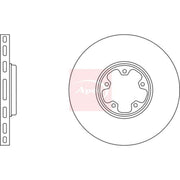 Apec 2 x Vented Front Brake Discs DSK2035