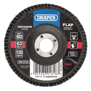 Draper Zirconium Oxide Flap Disc 100mm 60 Grit