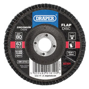 Draper Zirconium Oxide Flap Disc 100mm 80 Grit
