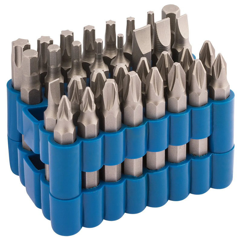 Draper Screwdriver Bit Set 32 Piece 50mm Chrome Vanadium Steel