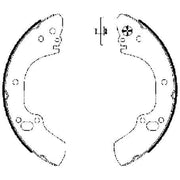 Textar Brake Shoe Set Axle Kit 91063400