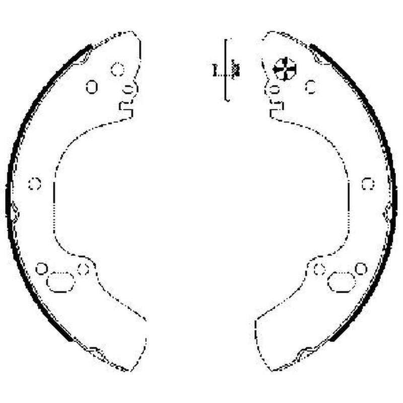 Textar Brake Shoe Set Axle Kit 91063400