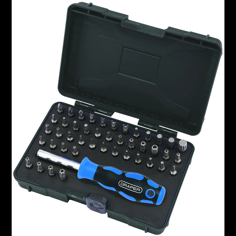Draper Security Screwdriver Bit & Driver Set 45 Piece