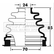 First Line Drive Shaft Bellow Kit Front Left FCB2881