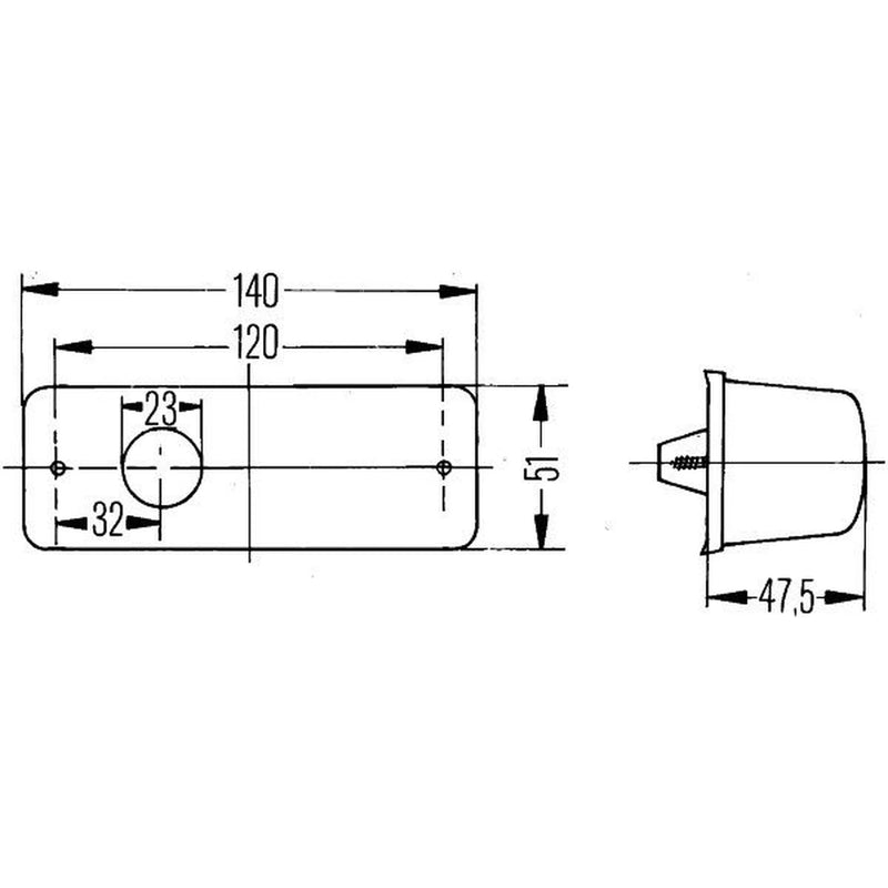 Hella Auxiliary Direction Indicator Lateral Mounting Connectors 2BM 006 692-011