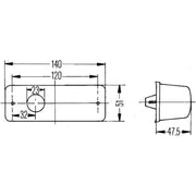 Hella Auxiliary Direction Indicator Lateral Mounting Connectors 2BM 006 692-021
