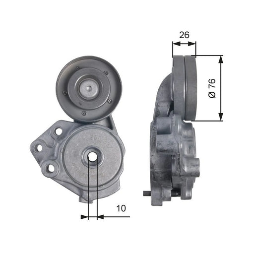 Gates Auxiliary Belt Tensioner T39173