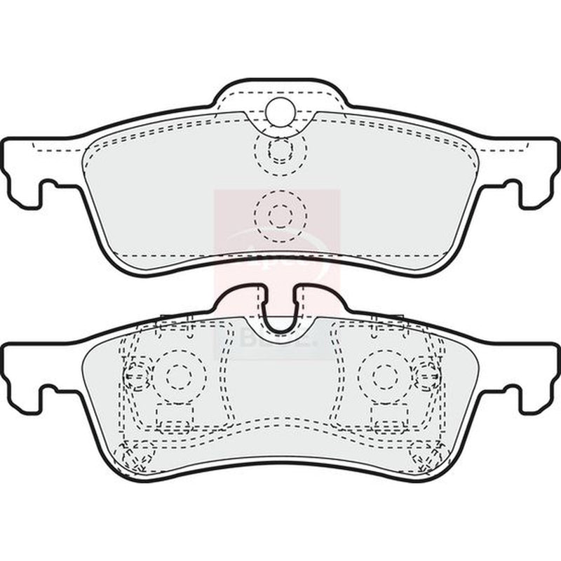Apec Rear Brake Pad Set PD3065