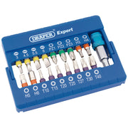 Draper Expert Screwdriver Bit Set 19 Piece S2 Steel 25mm