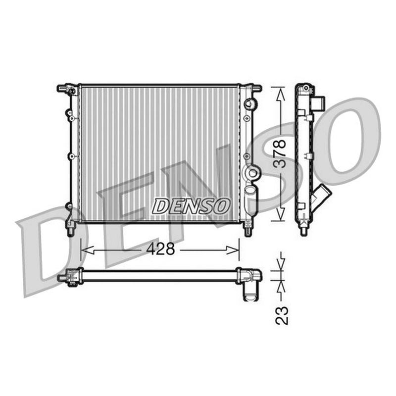 Denso Engine Radiator DRM23004