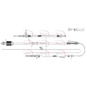 Apec Handbrake Cable Left Rear CAB1659