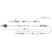 Apec Handbrake Cable Left Rear CAB1659