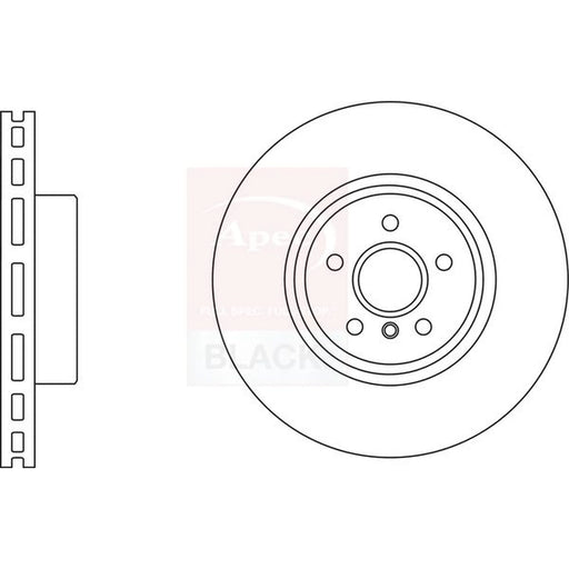 Apec 2 x Vented Front Brake Discs DSK3255B