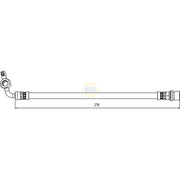 NAPA Brake Hydraulic Hose Line Rear Left NBH1244