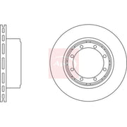 Apec 2 x Vented Rear Brake Discs DSK2805