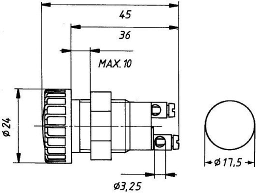 Hella 2AA 008 592-031 Control Lamp