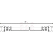 Apec Brake Hydraulic Hose Line Rear HOS3263