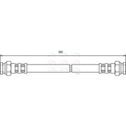 Apec Brake Hydraulic Hose Line Rear HOS3263