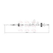Apec Handbrake Cable Right Rear CAB1662