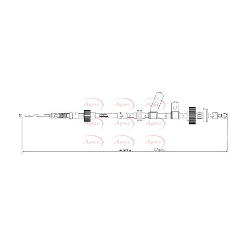 Apec Handbrake Cable Right Rear CAB1662