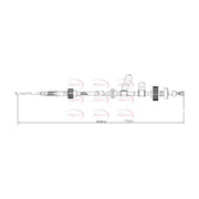 Apec Handbrake Cable Right Rear CAB1662