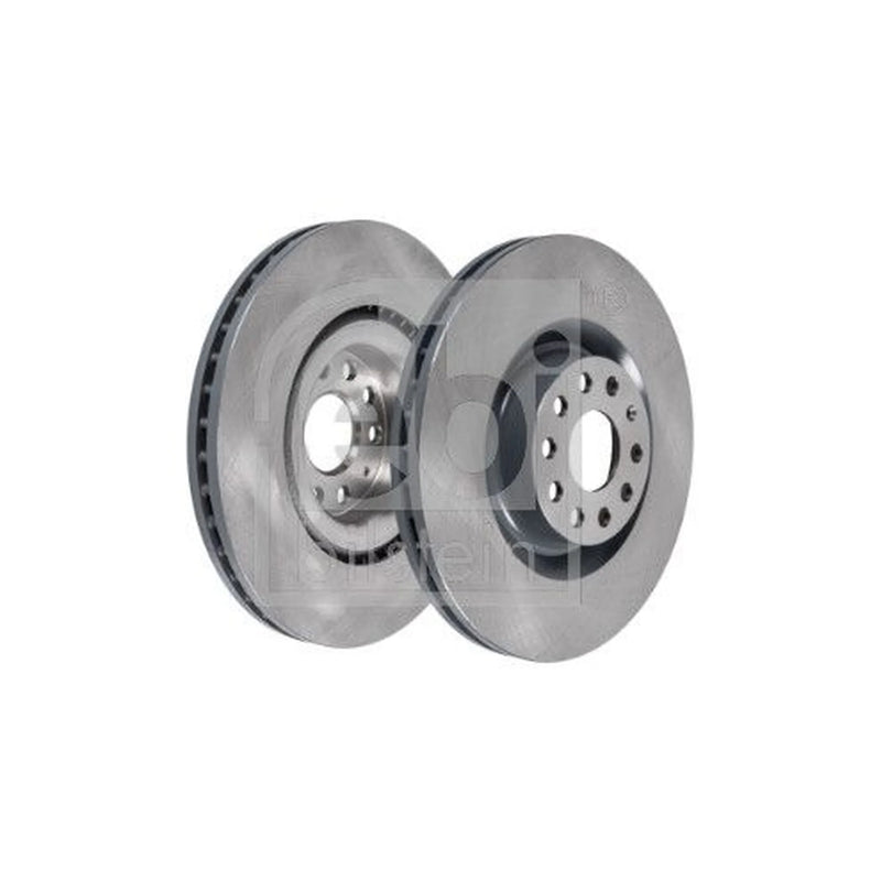 Febi 2 x Internally Vented Front Brake Discs 34254
